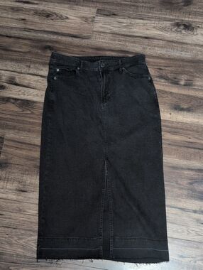 GAP Black Denim midi Pencil Skirt